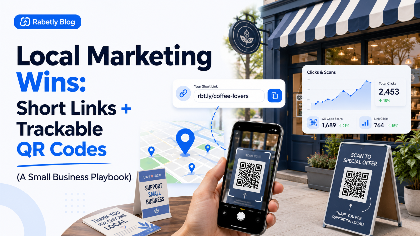 Local Marketing Wins: Short Links + Trackable QR Codes (A Small Business Playbook)